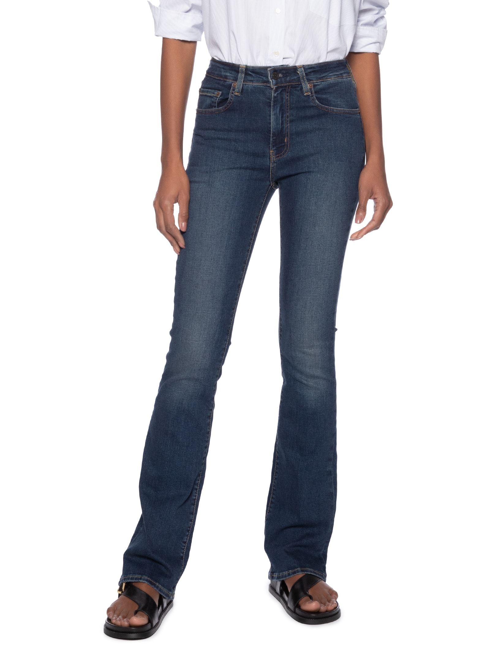 Calça Feminina 725 High Rise Bootcut Azul Levi's