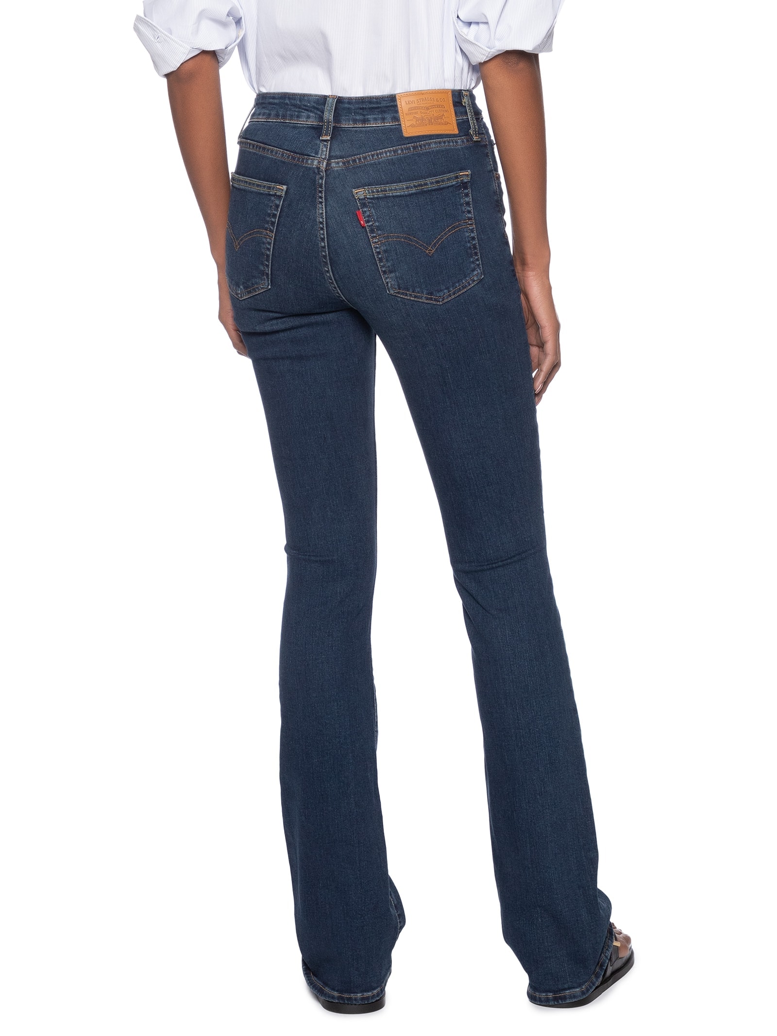 Calça Feminina 725 High Rise Bootcut Azul Levi's