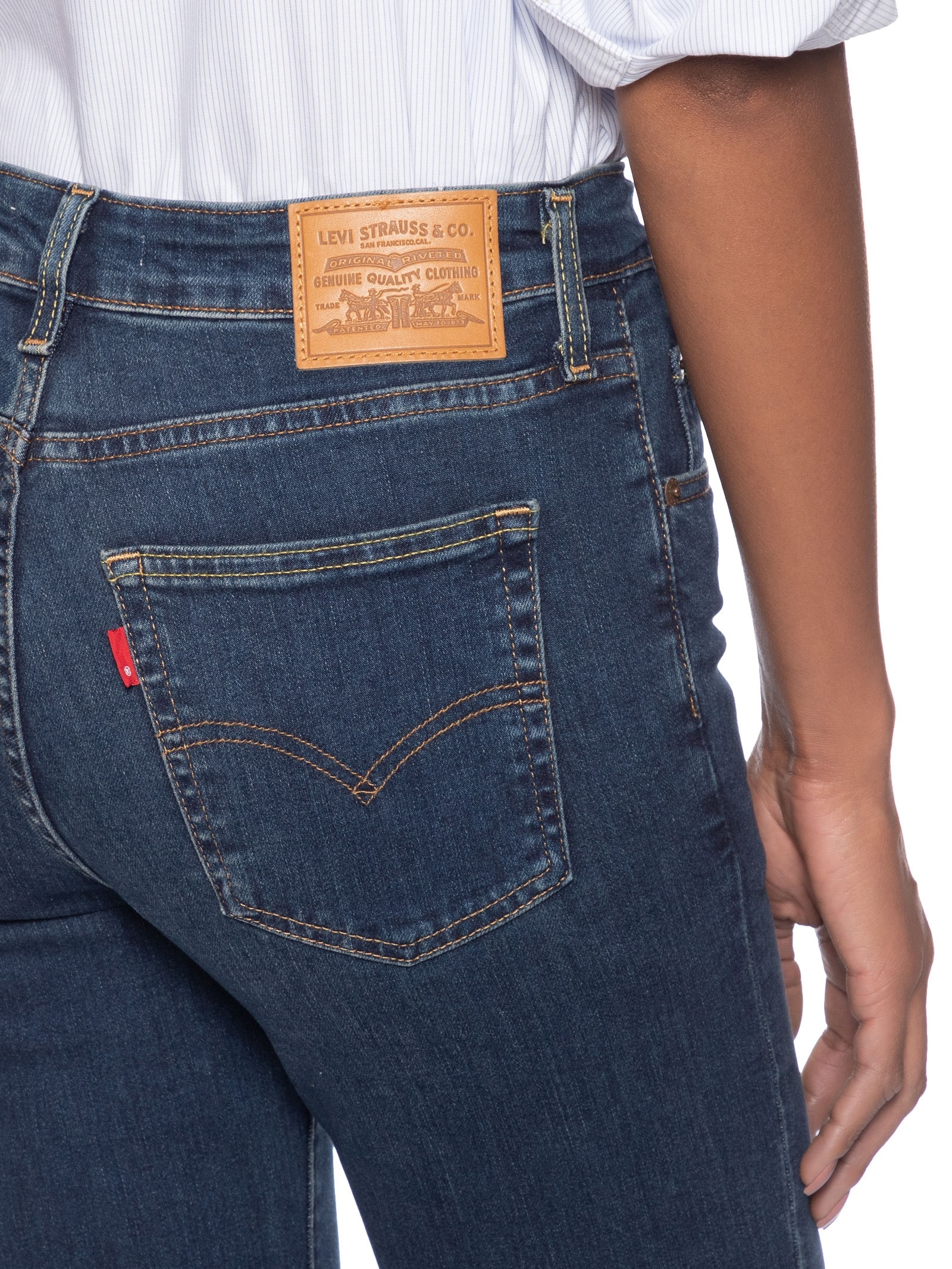 Calça Feminina 725 High Rise Bootcut Azul Levi's