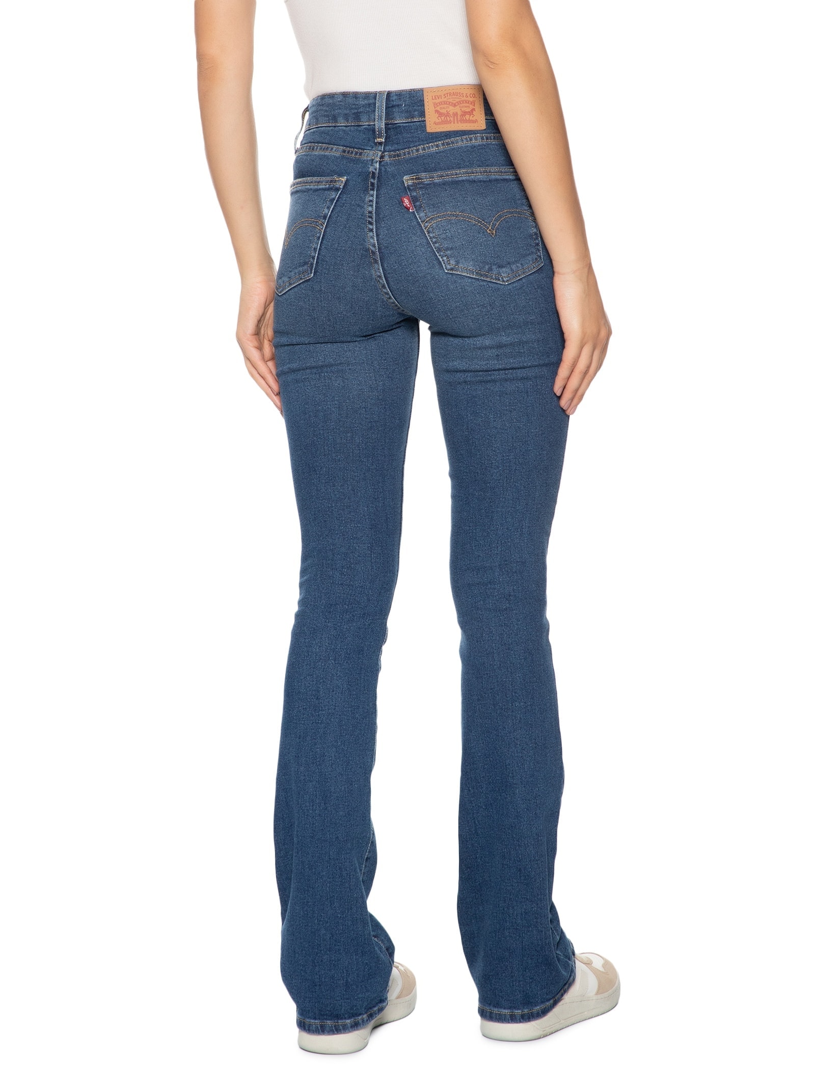 Calça Feminina 725 High Rise Bootcut Azul Levi's