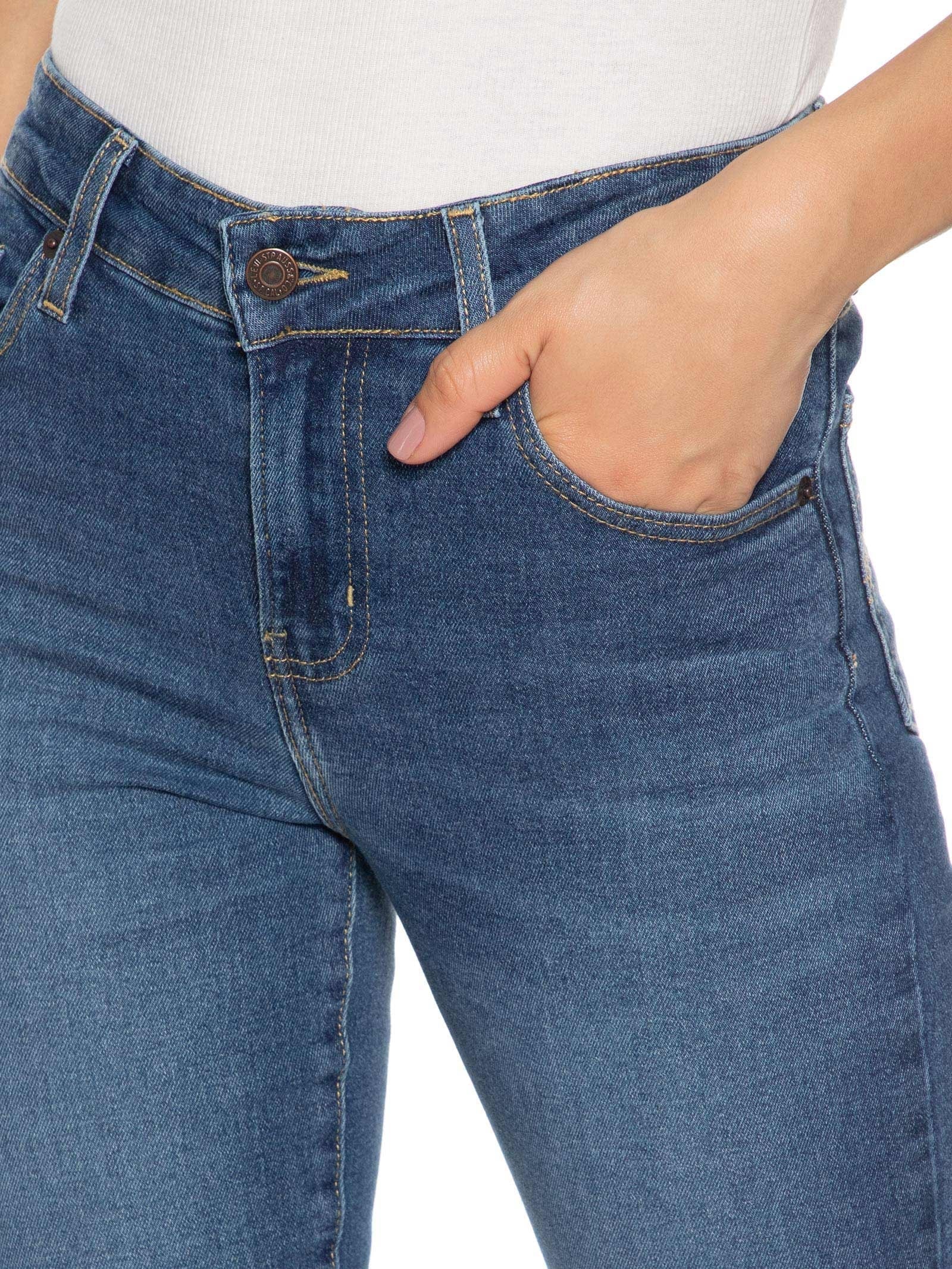 Calça Feminina 725 High Rise Bootcut Azul Levi's