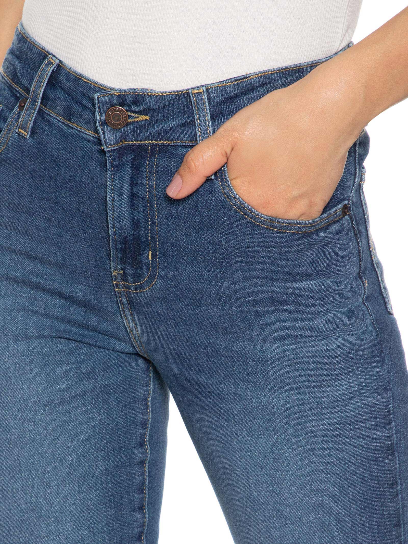 Calça Feminina 725 High Rise Bootcut Azul Levi's