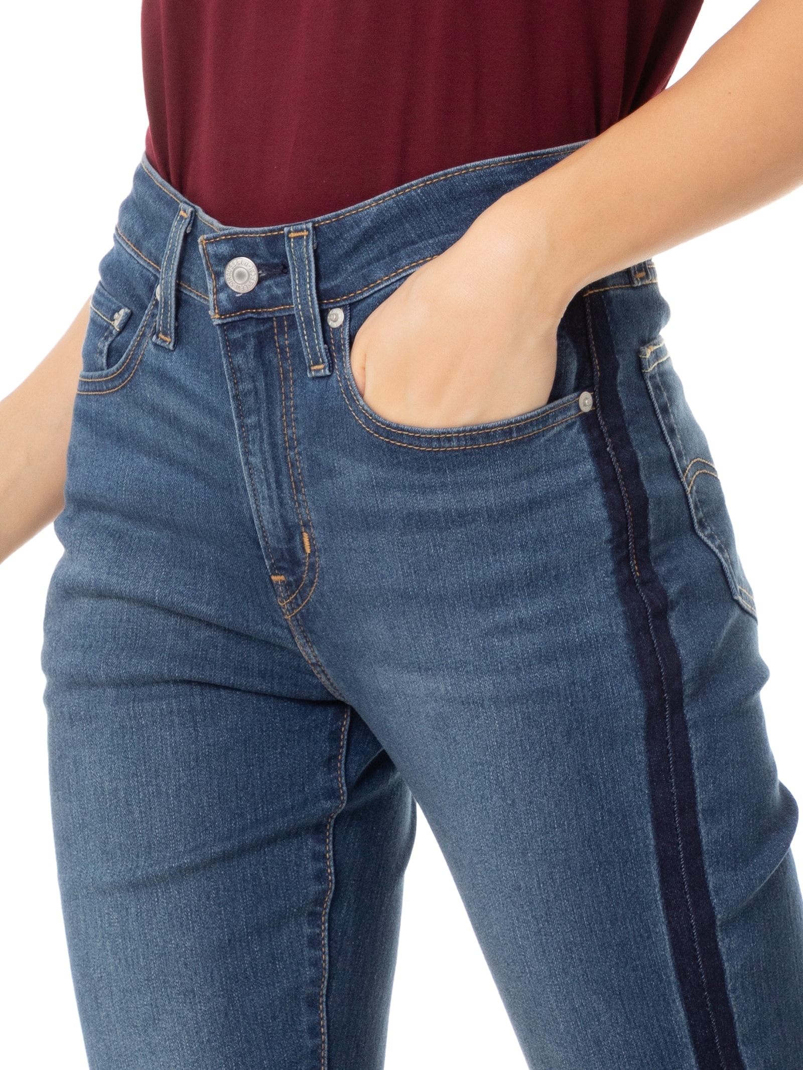 Calça Feminina 725 High Rise Bootcut Azul Levi's