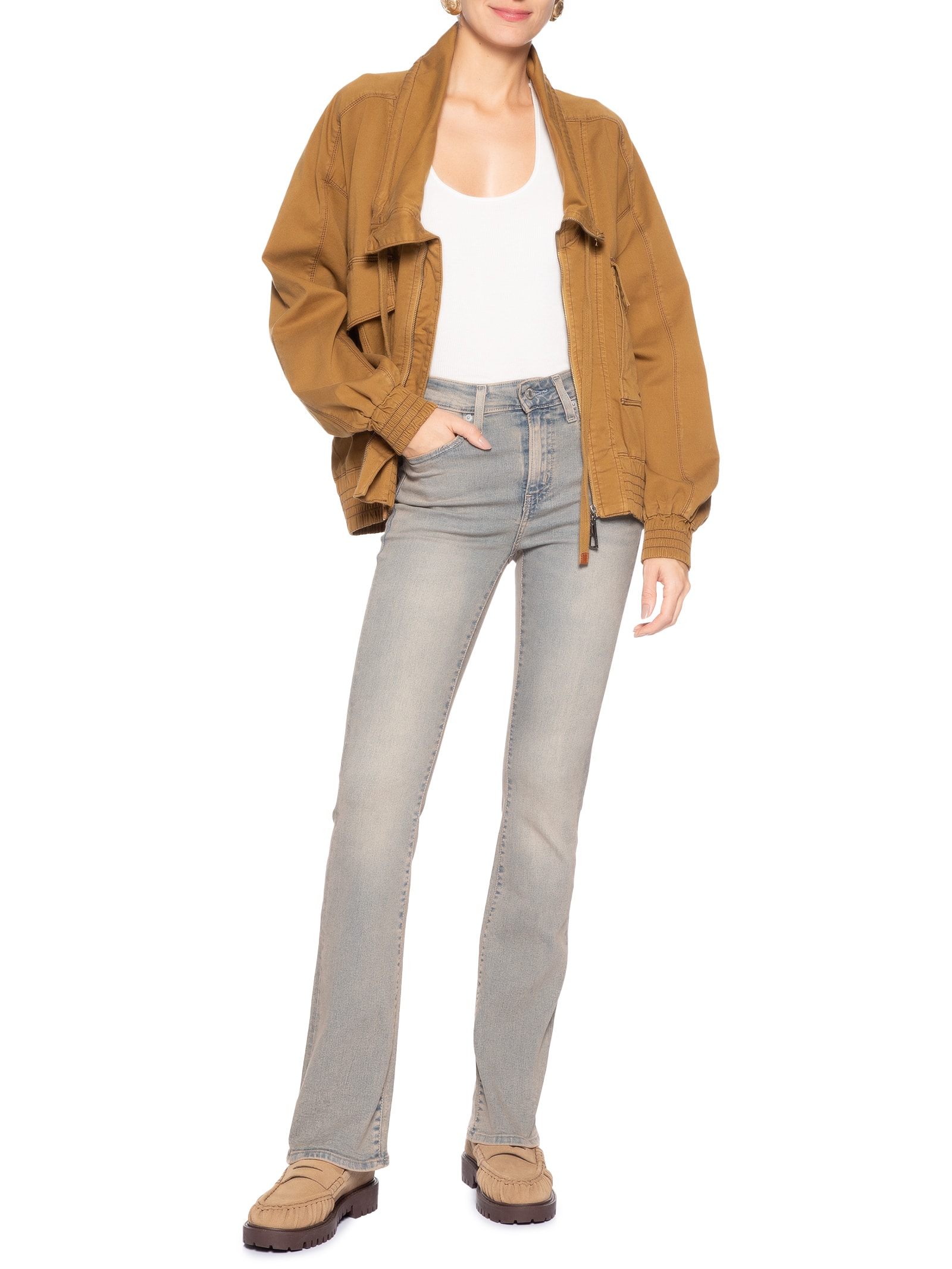 Calça Feminina 725 High Rise Bootcut Azul Levi's