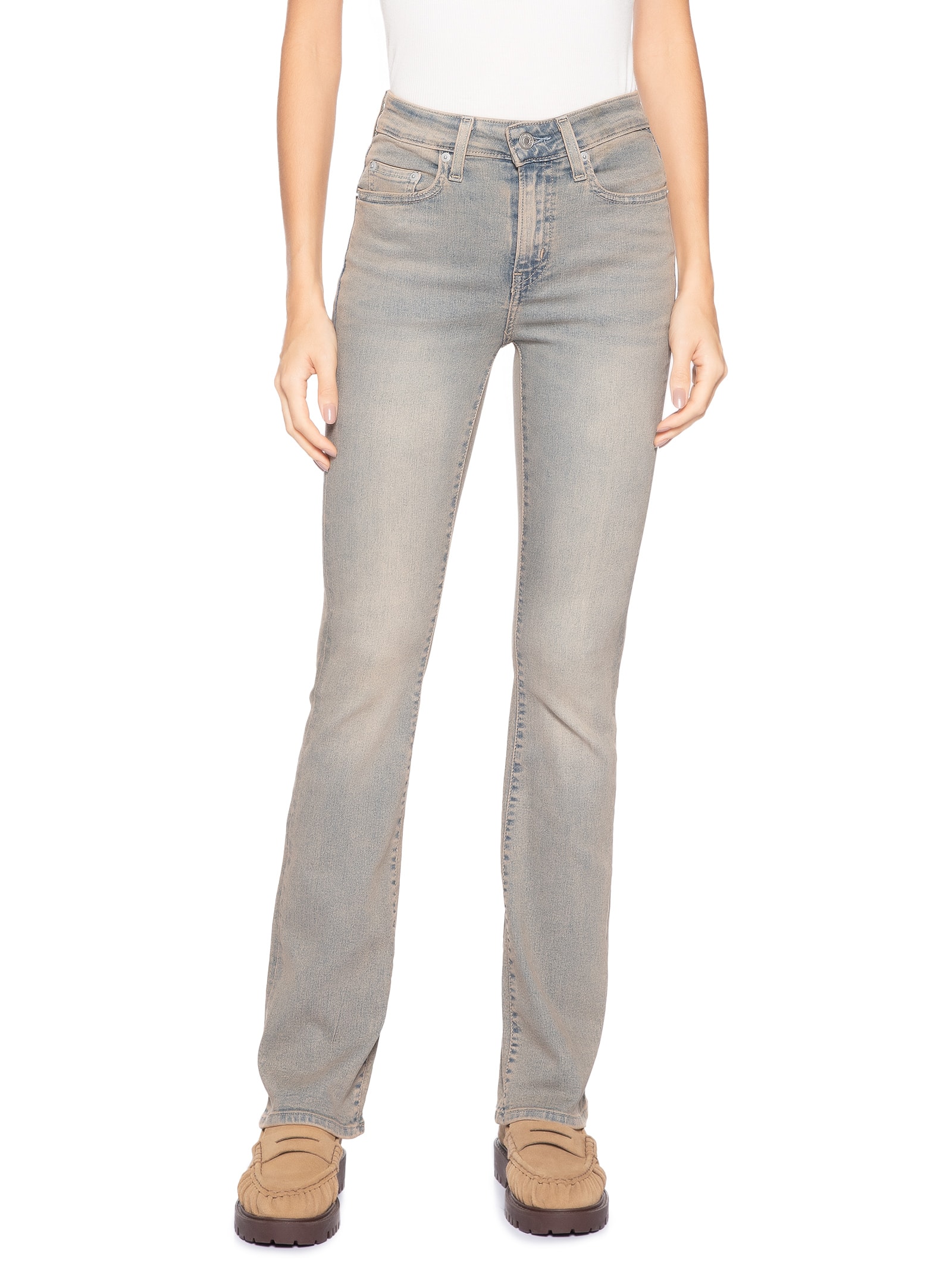 Calça Feminina 725 High Rise Bootcut Azul Levi's