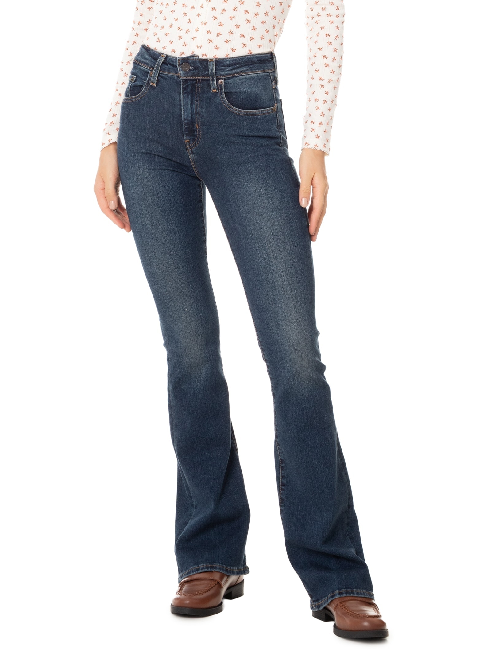 Calça Feminina 726 HR Flare Azul Levi's