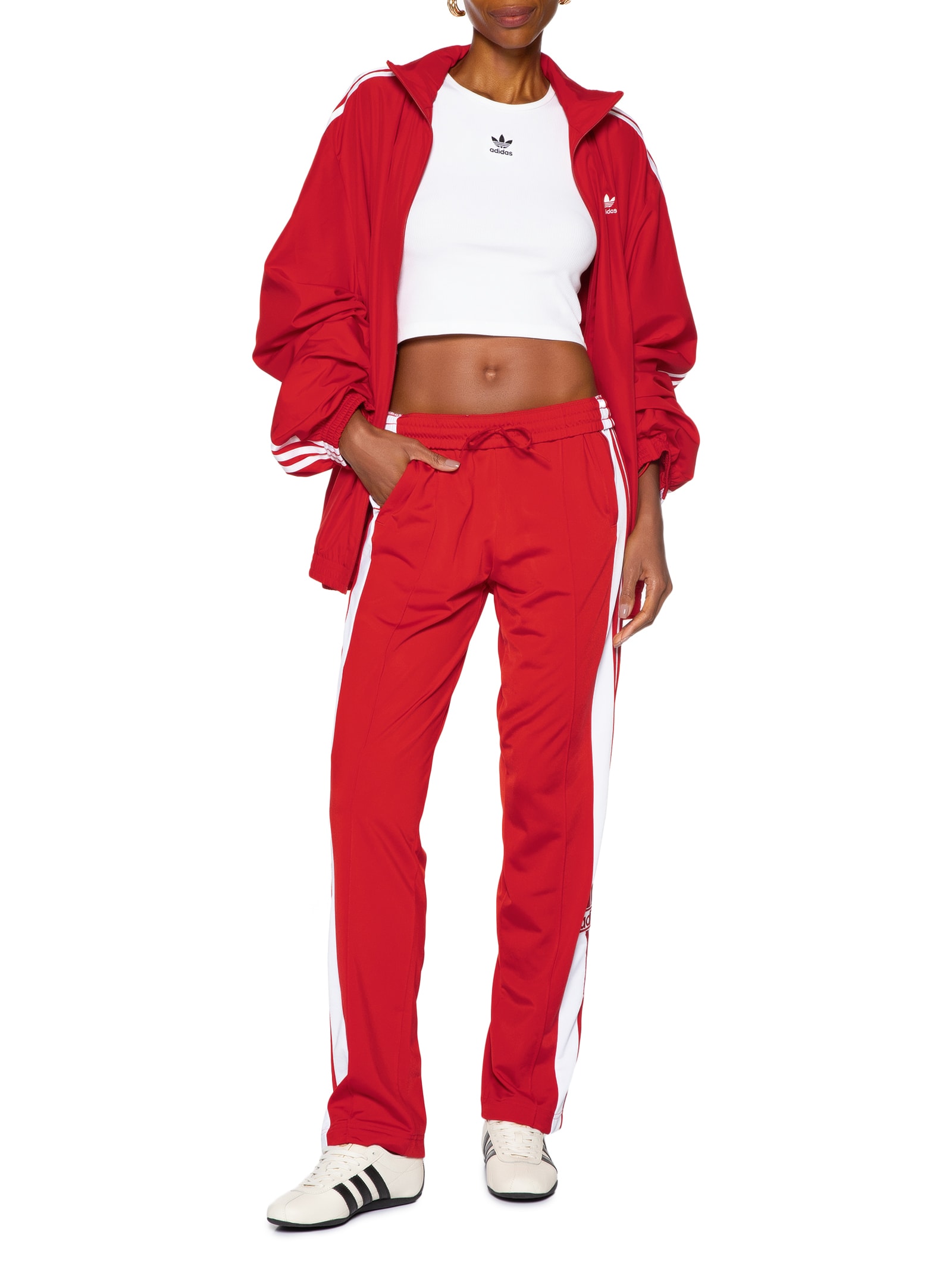 Calça Feminina Adibreak Track Vermelho Adidas Originals