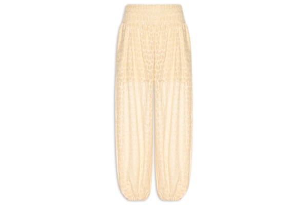 Calça Feminina Aladim Bordada Coqueirinho - Amarelo