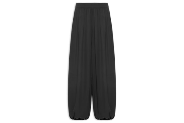 Calça Feminina Aladim Com Franzido - Preto