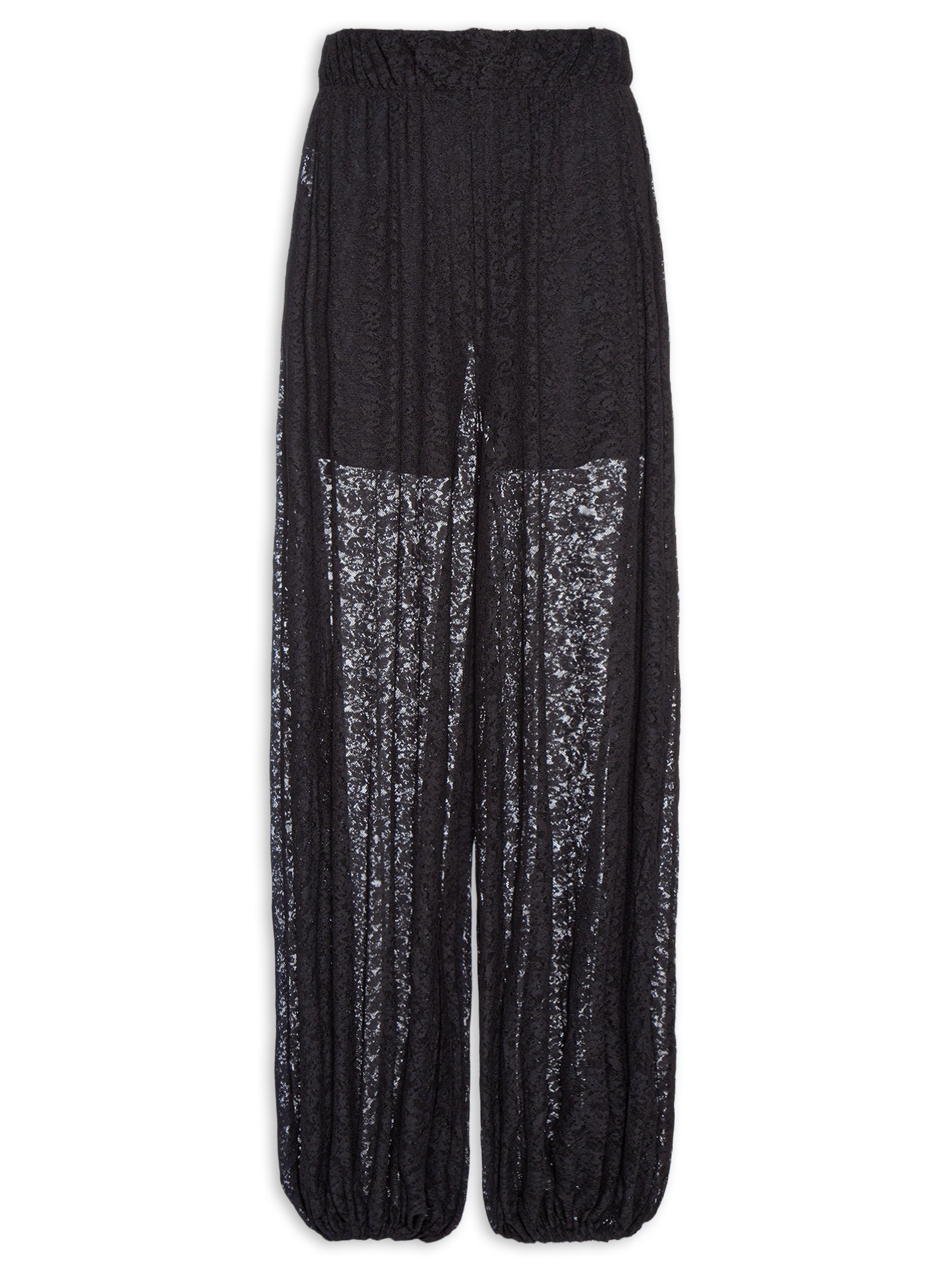 Calça Feminina Aladim De Renda Preto Lança Perfume