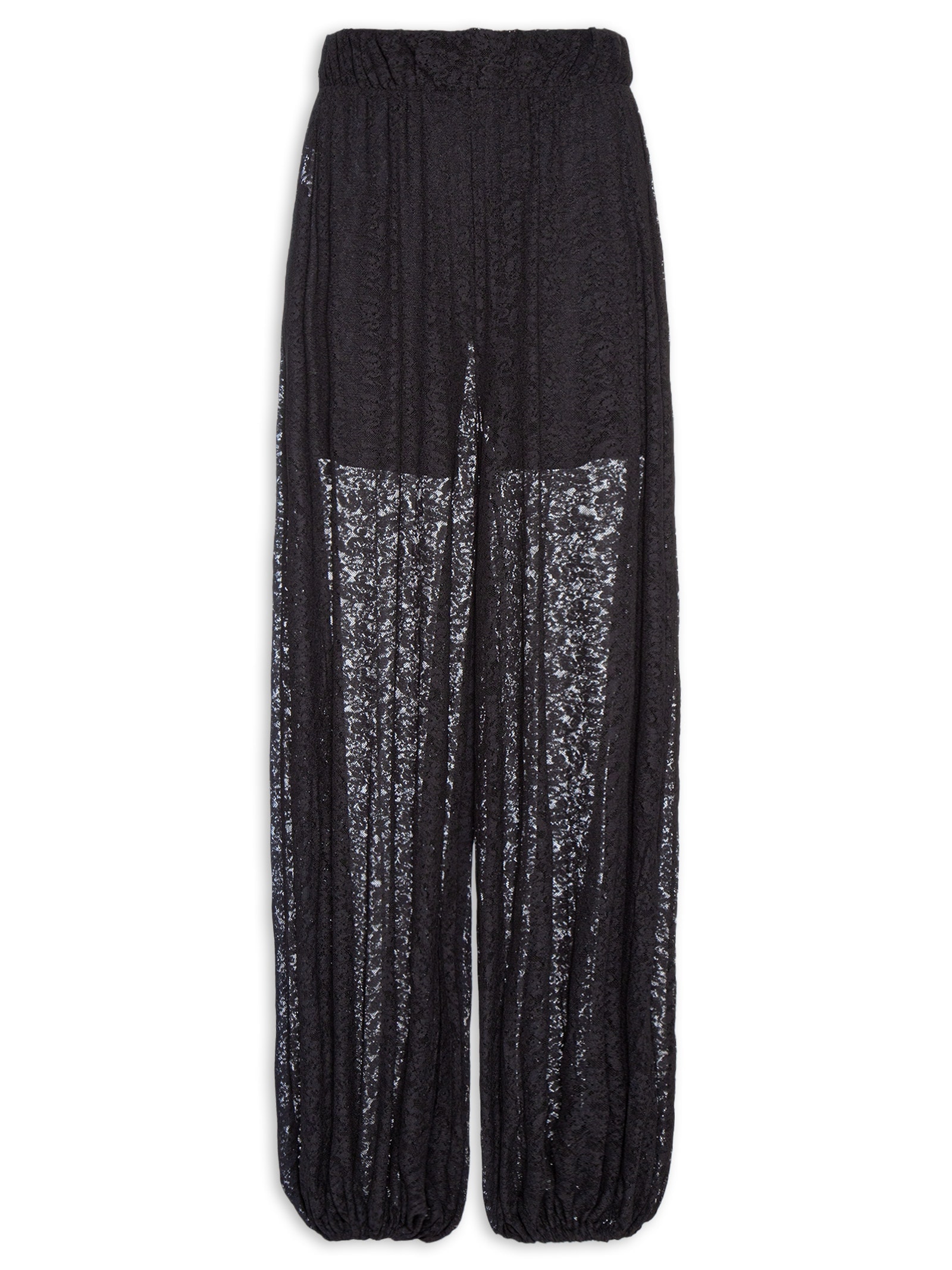 Calça Feminina Aladim De Renda Preto Lança Perfume