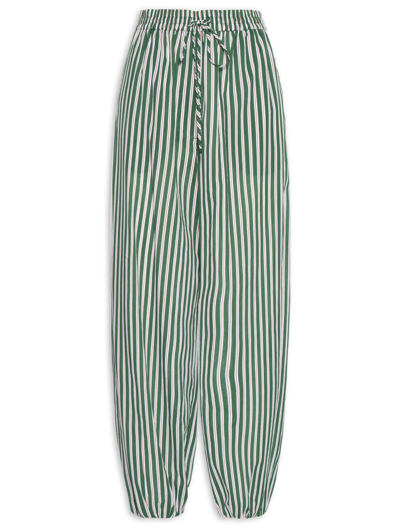Calça Feminina Aladim de Voil Listrada Verde Animale