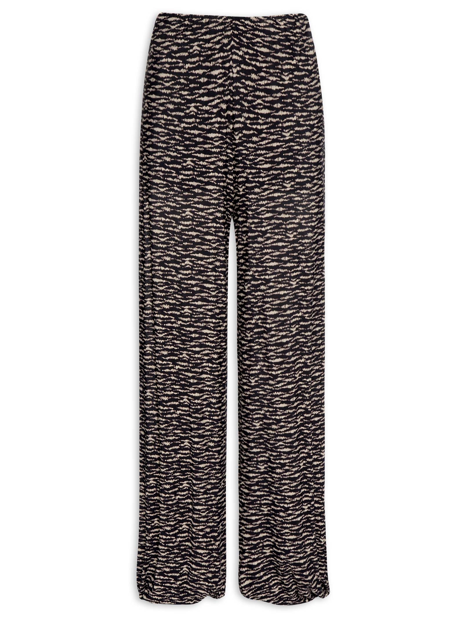 Calça Feminina Aladim Estampa Trace Preto Maria Filó
