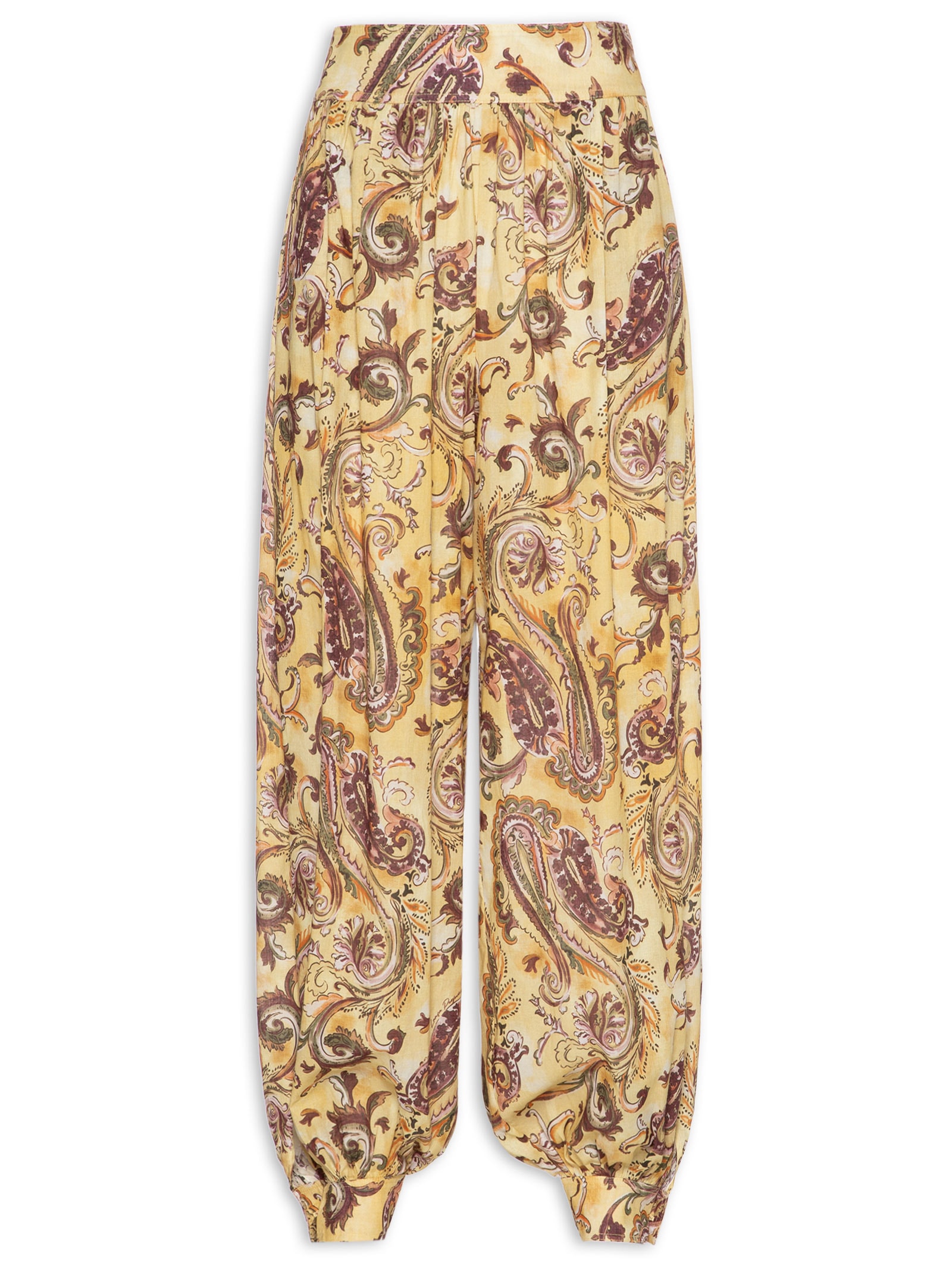 Calça Feminina Aladim Estampada Amarelo Lança Perfume