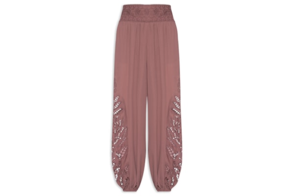 Calça Feminina Aladim Richelieu Tulipas - Rosa