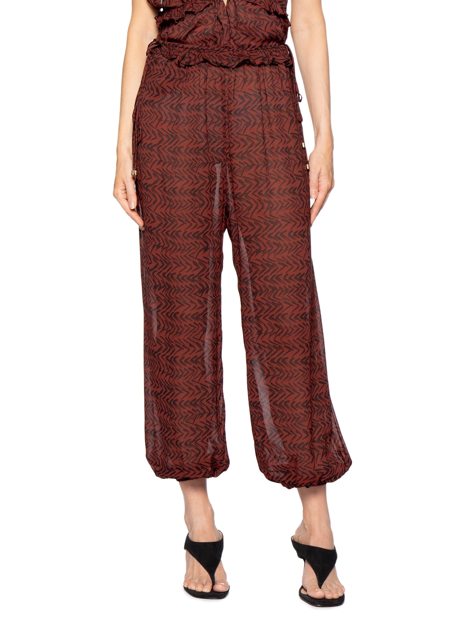 Calça Feminina Aladin Cut Lateral Fig Pim Vermelho Animale Resort