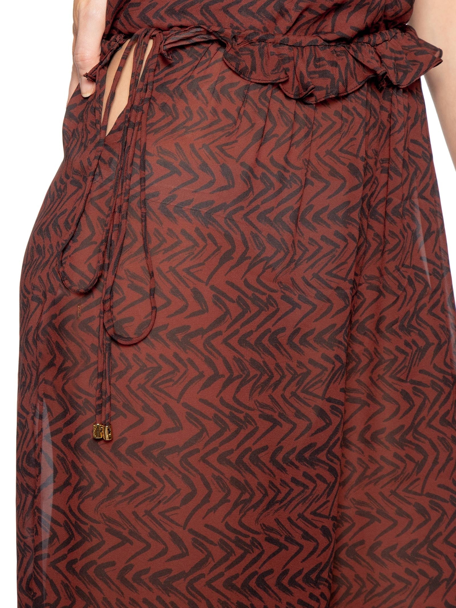 Calça Feminina Aladin Cut Lateral Fig Pim Vermelho Animale Resort