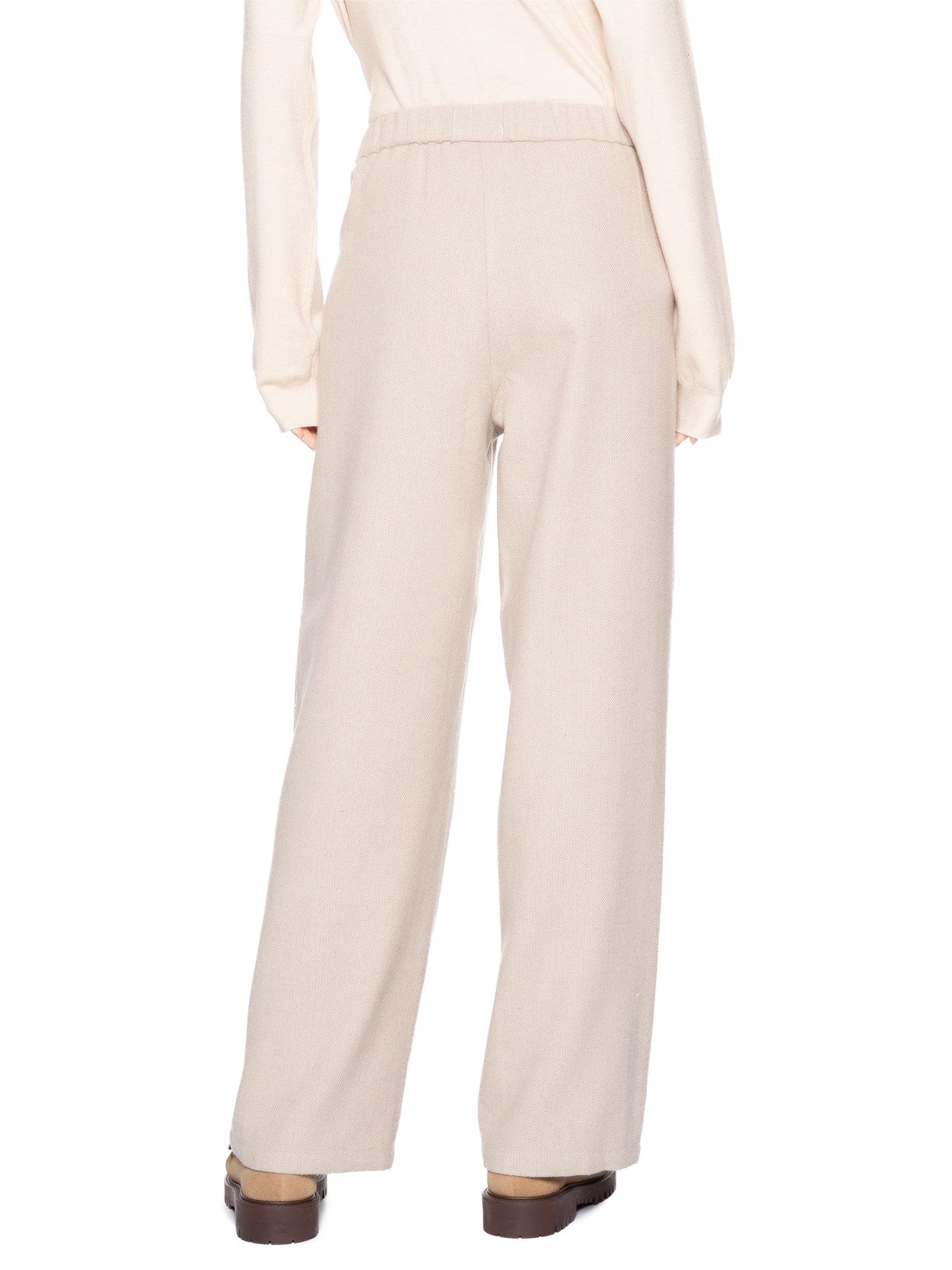 Calça Feminina Alfaiataria Bege Basiq