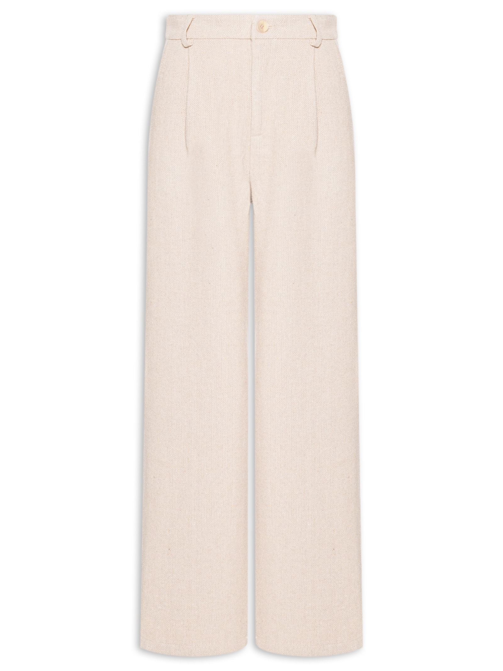 Calça Feminina Alfaiataria Bege Basiq