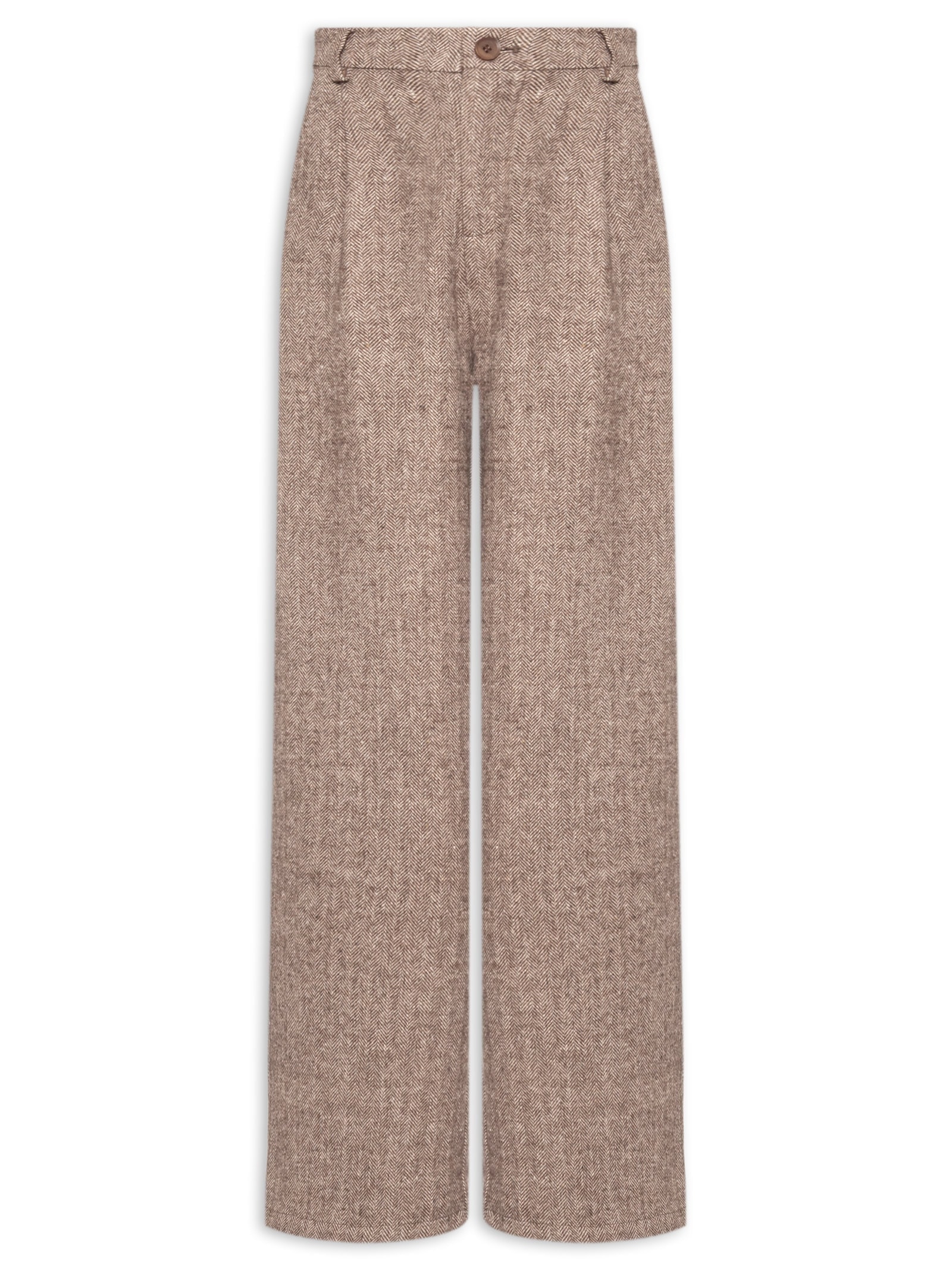 Calça Feminina Alfaiataria Bege Basiq