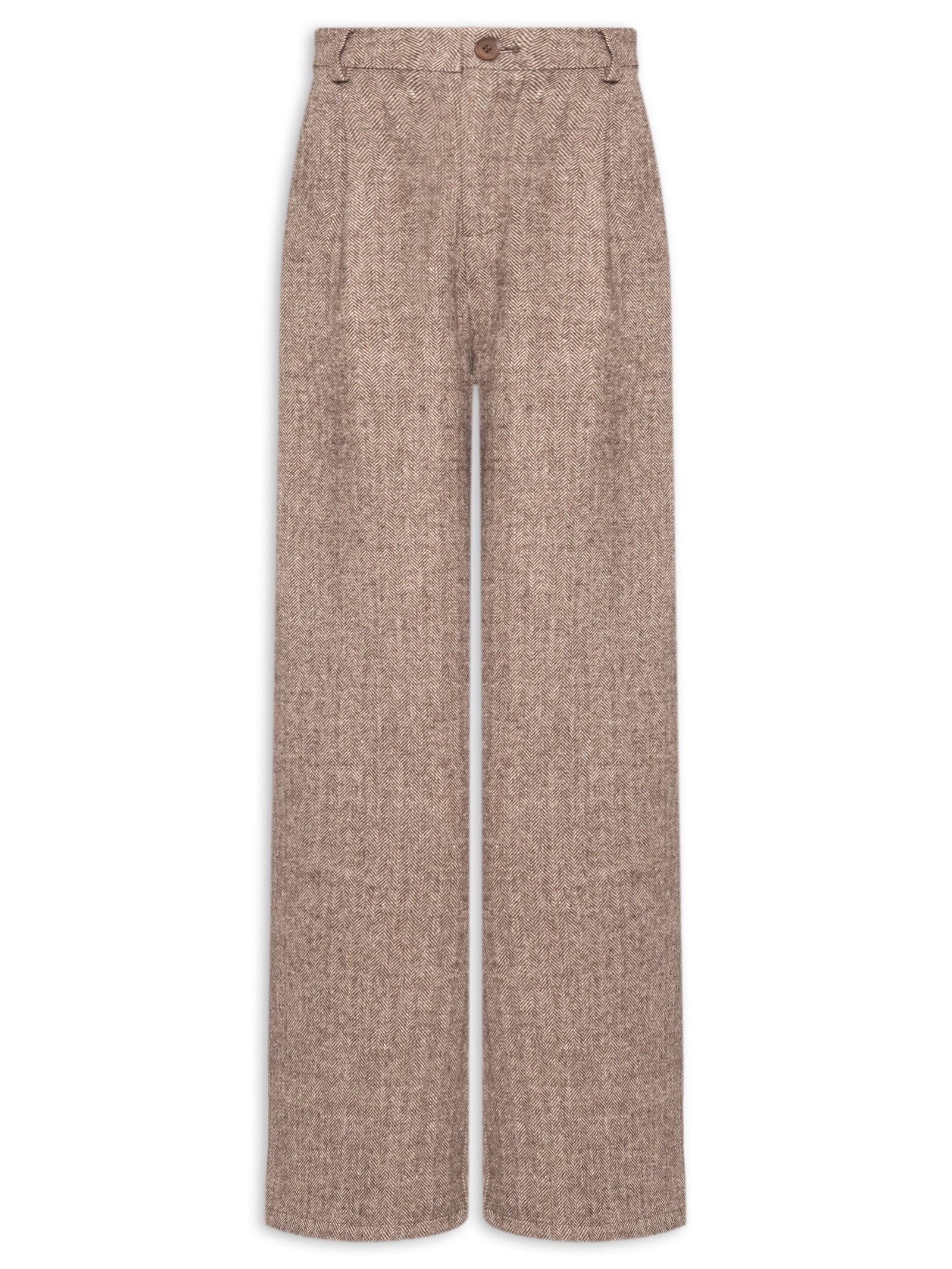 Calça Feminina Alfaiataria Bege Basiq