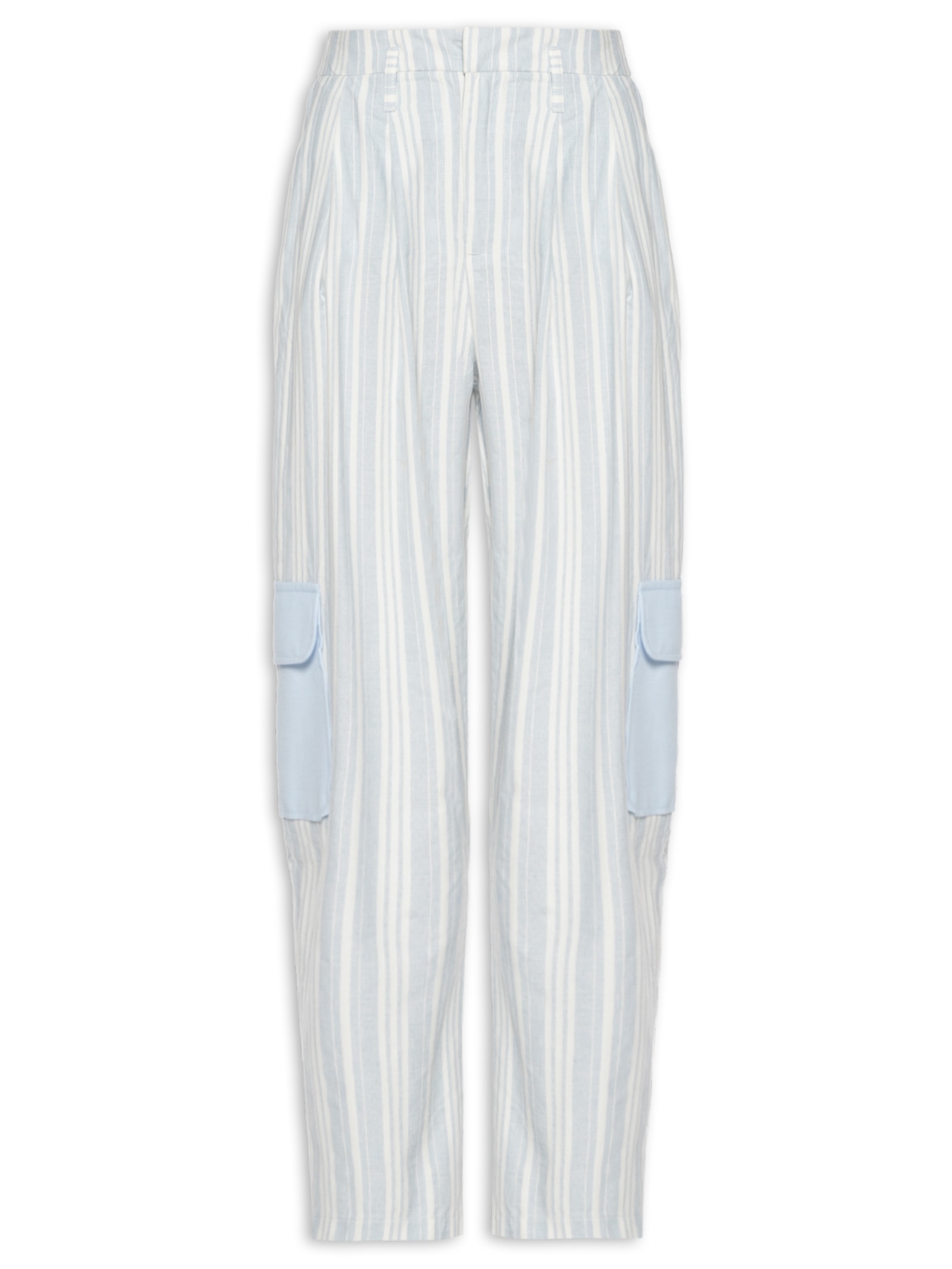 Calça Feminina Alfaiataria Cargo Azul My Favorite