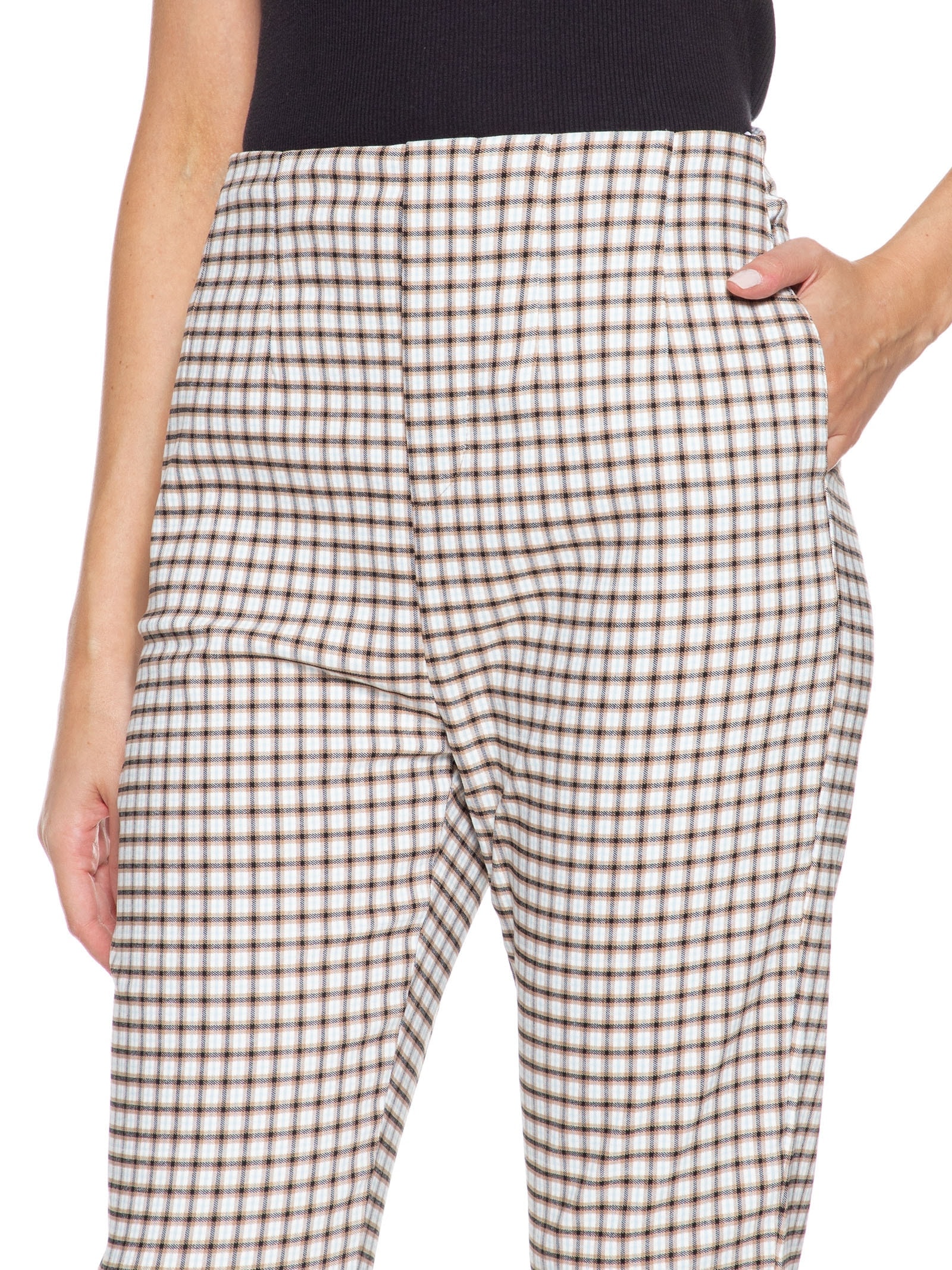 Calça Feminina Alfaiataria Cintura Média Preto Lança Perfume