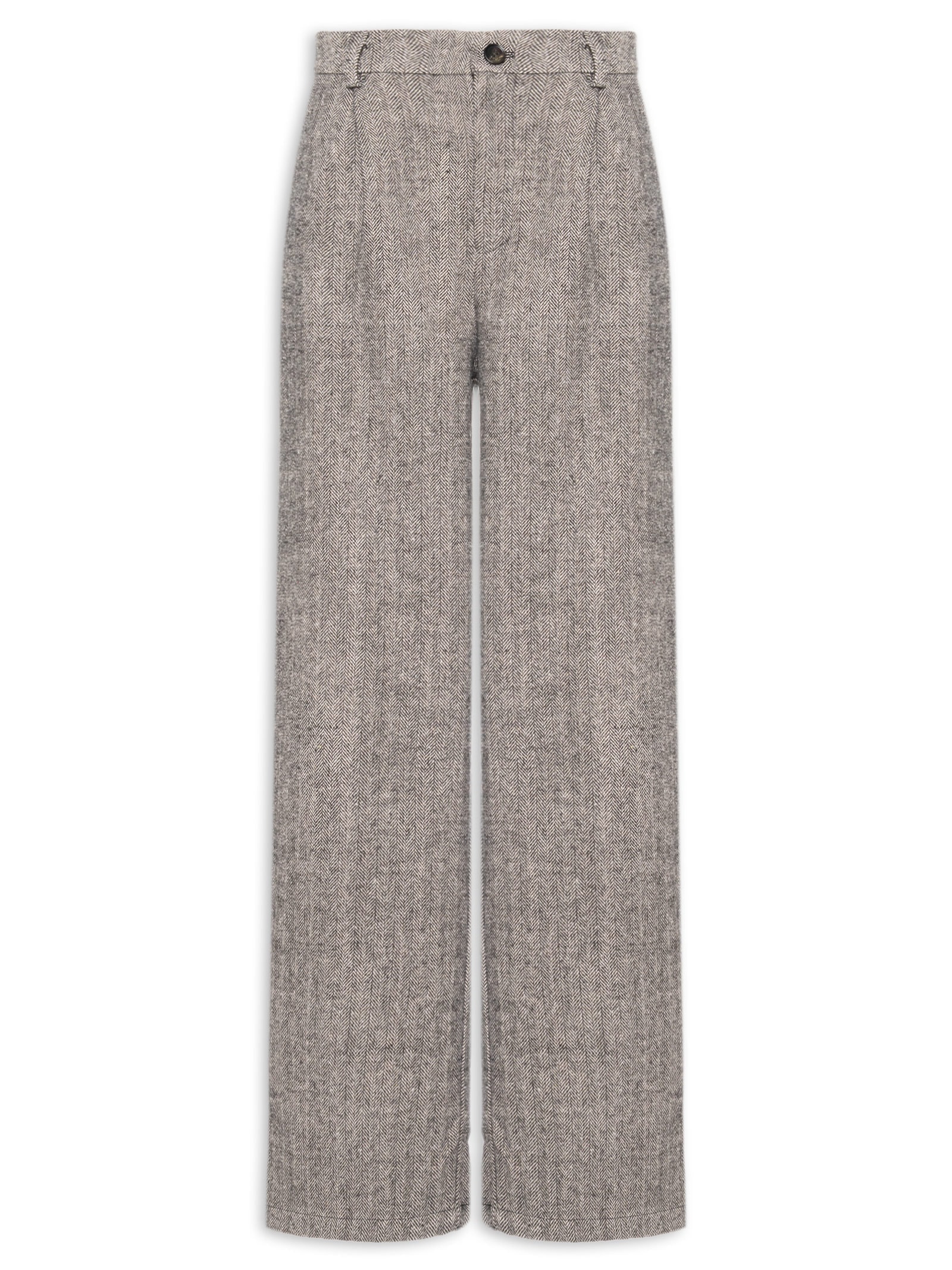 Calça Feminina Alfaiataria Cinza Basiq