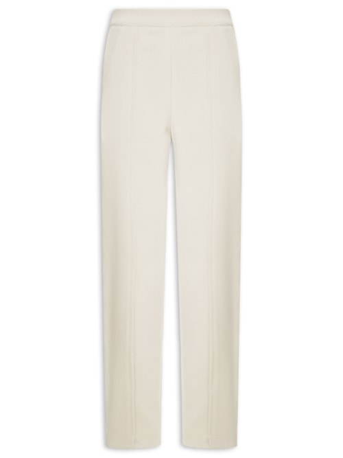 Calça Feminina Alfaiataria Com Nervura – Bege