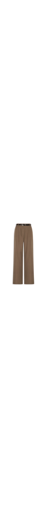 Calça Feminina Alfaiataria Detalhe Cós - Marrom