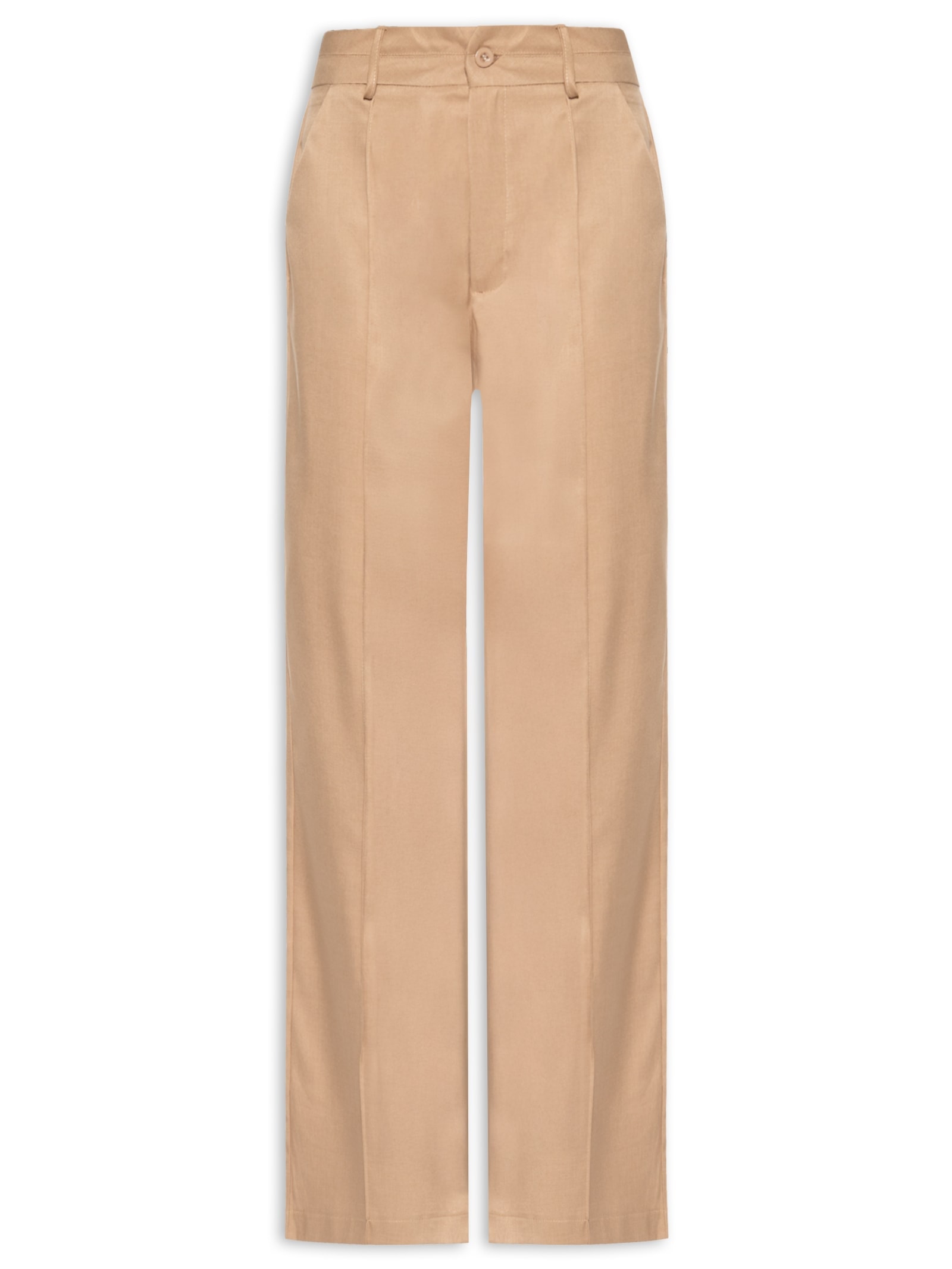Calça Feminina Alfaiataria Marrom Market 33