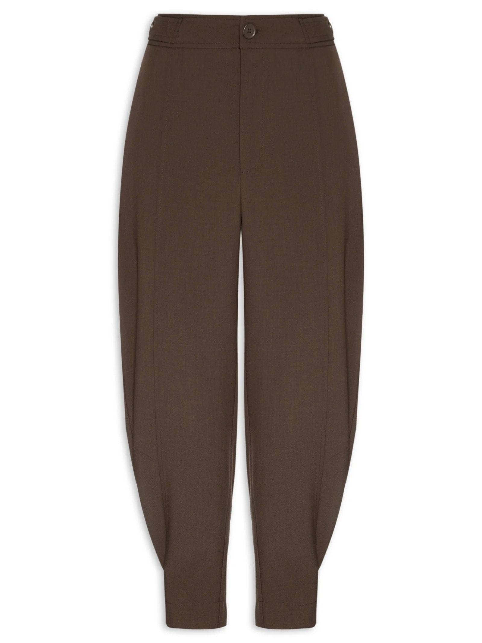 Calça Feminina Alfaiataria Marrom Market 33