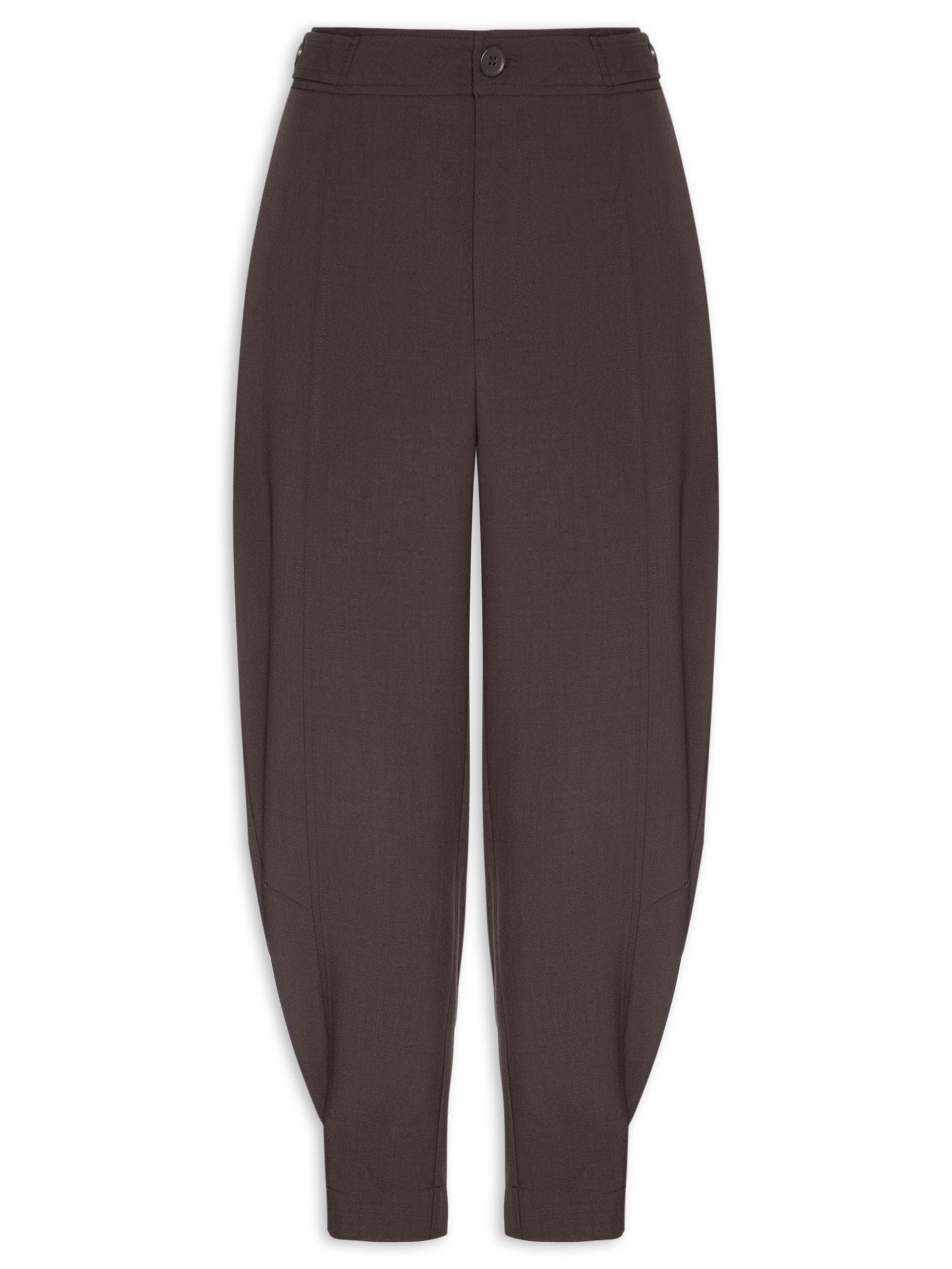 Calça Feminina Alfaiataria Marrom Market 33