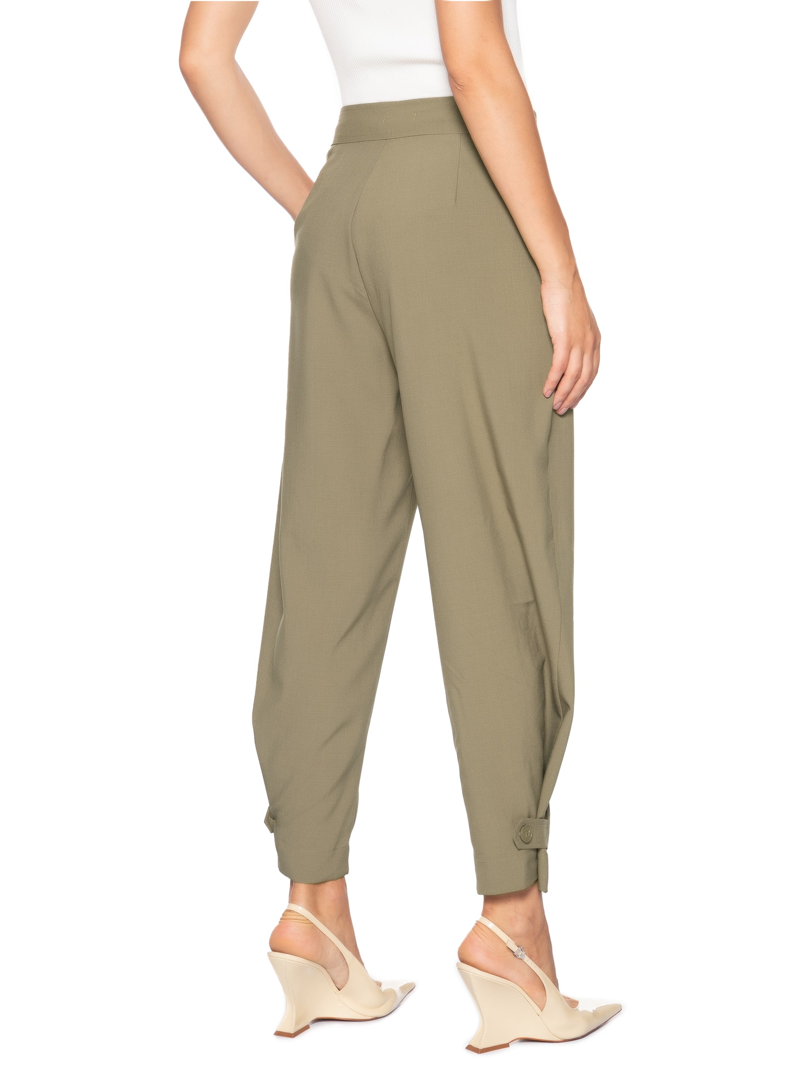 Calça Feminina Alfaiataria Marrom Market 33