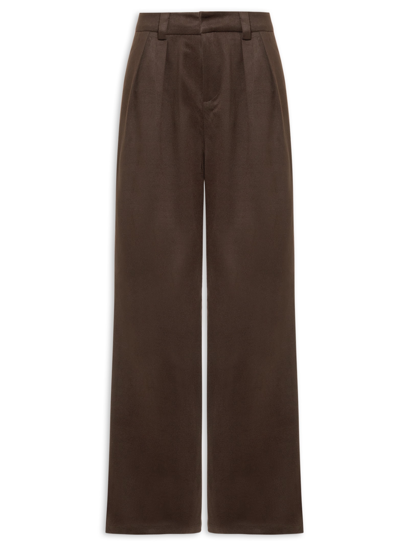 Calça Feminina Alfaiataria Marrom Market 33