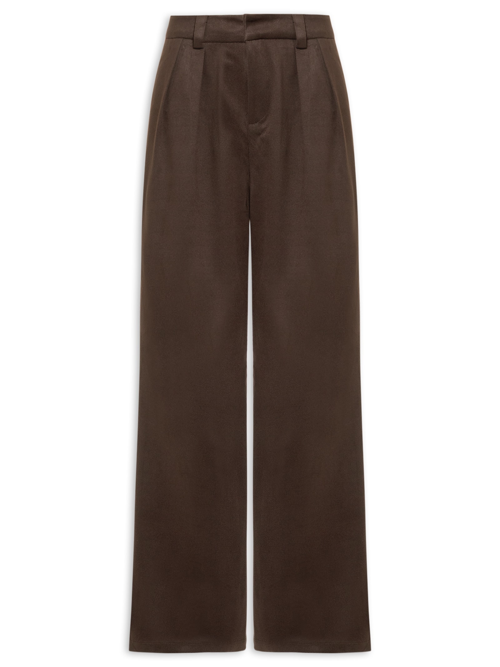 Calça Feminina Alfaiataria Marrom Market 33