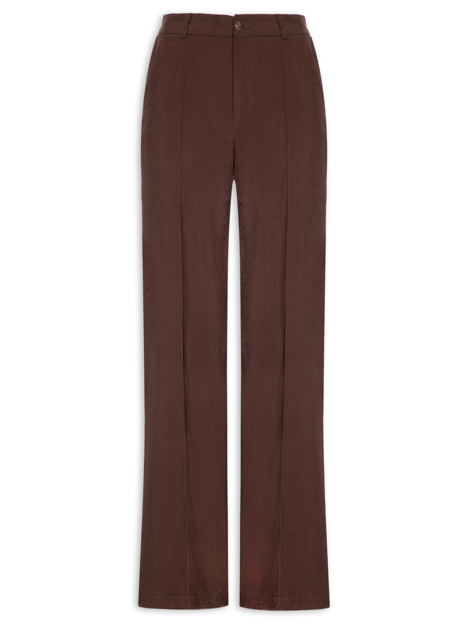 Calça Feminina Alfaiataria Marrom '2Essential
