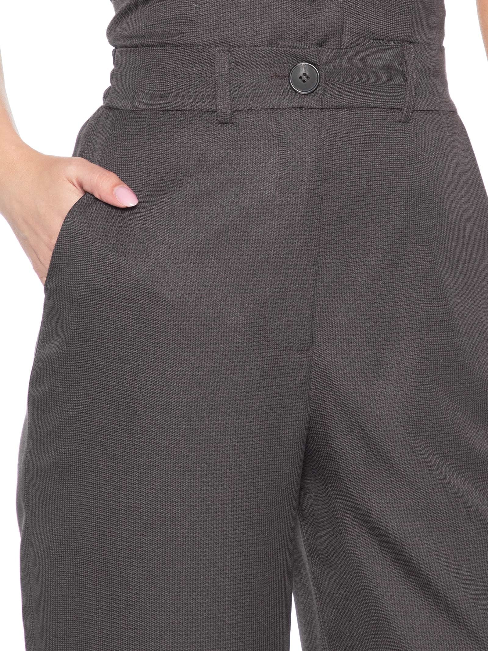 Calça Feminina Alfaiataria Pied Marrom '2Essential