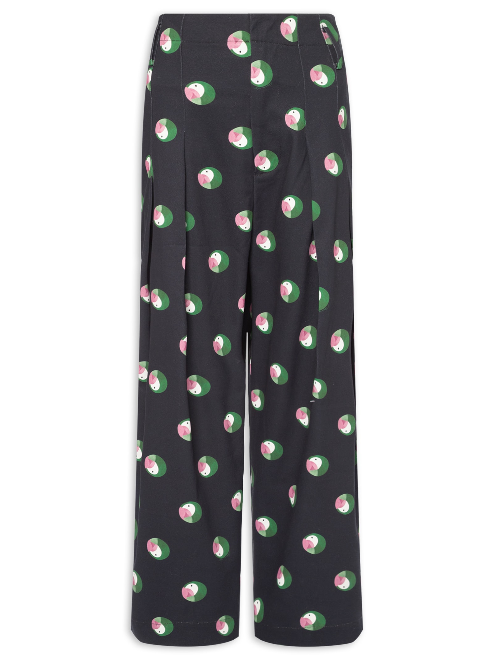 Calça Feminina Alfaiataria Poá Ararinha – Preto Farm