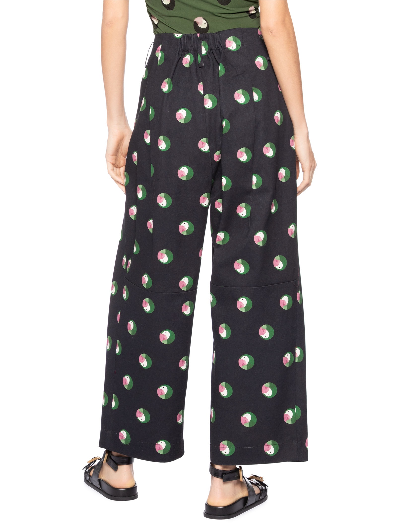 Calça Feminina Alfaiataria Poá Ararinha – Preto Farm