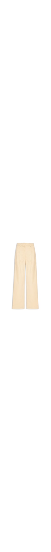 Calça Feminina Alfaiataria Pregas - Amarelo