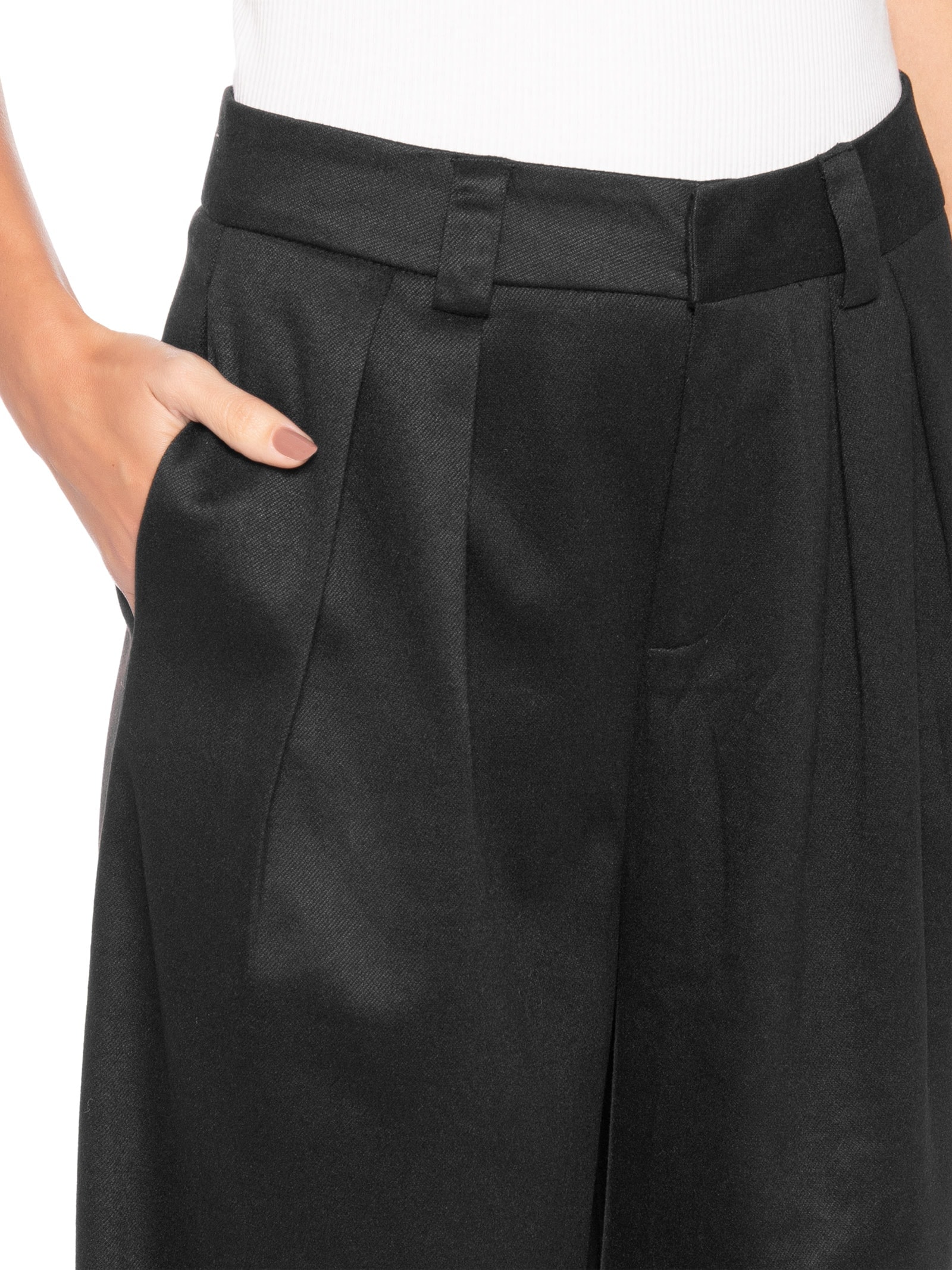 Calça Feminina Alfaiataria Preto Market 33