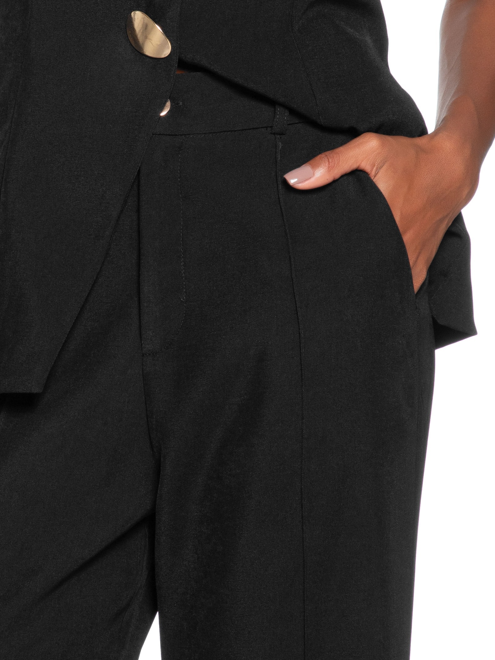 Calça Feminina Alfaiataria Preto '2Essential