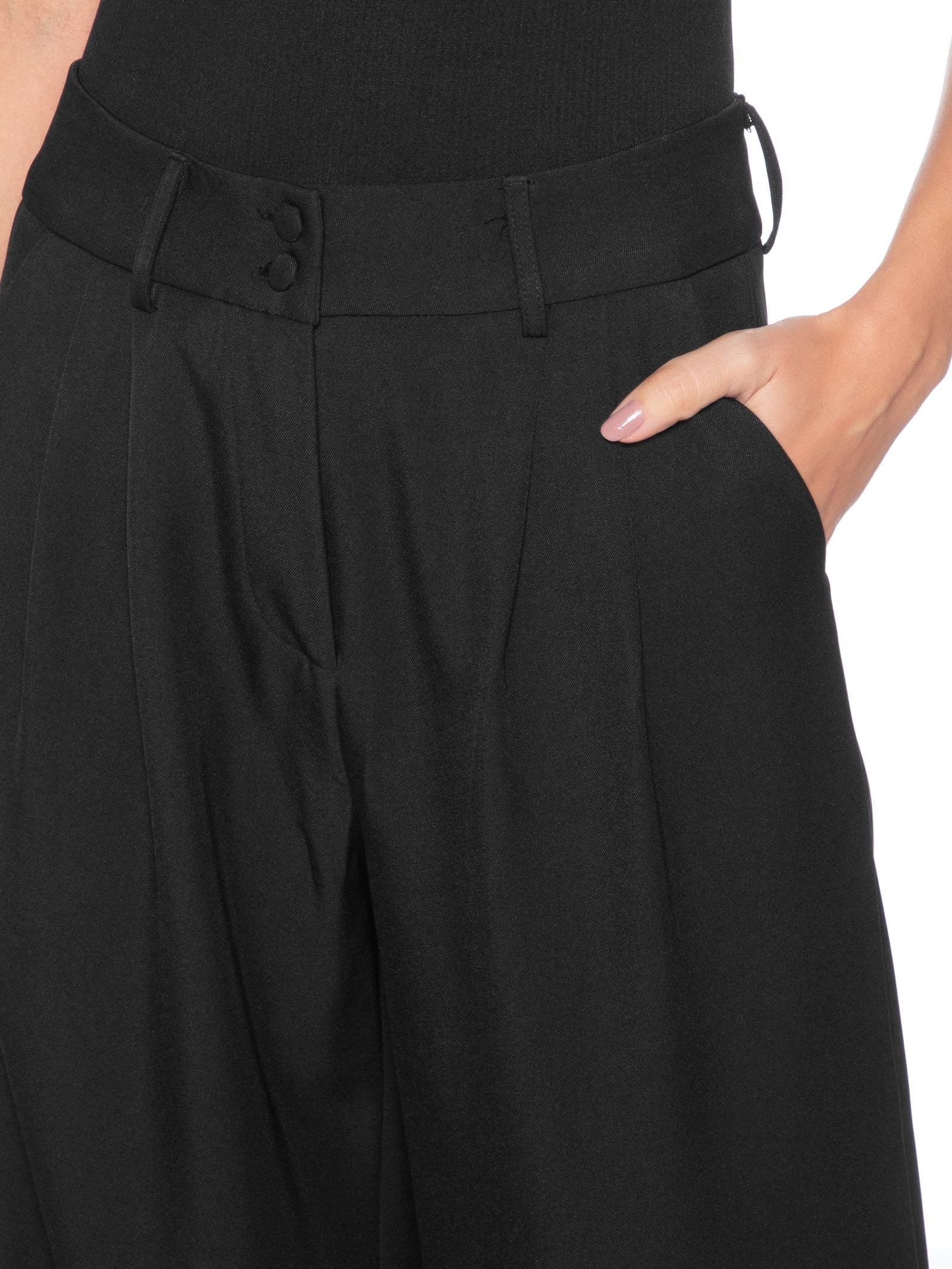 Calça Feminina Alfaiataria Preto Basiq