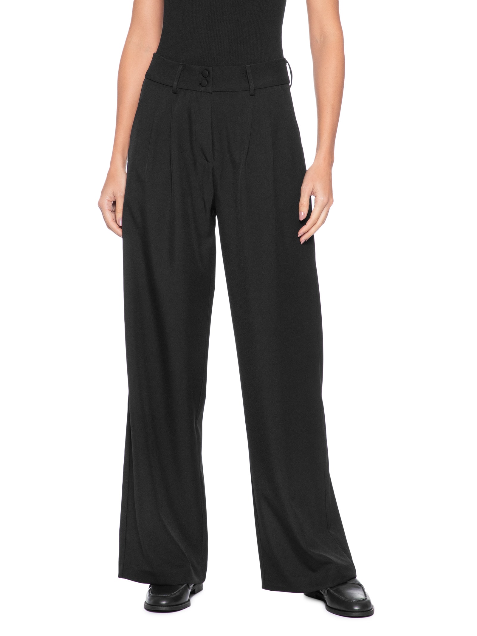 Calça Feminina Alfaiataria Preto Basiq