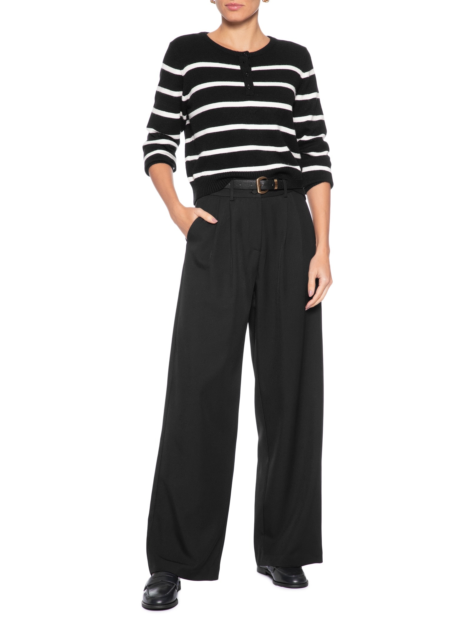 Calça Feminina Alfaiataria Preto Basiq