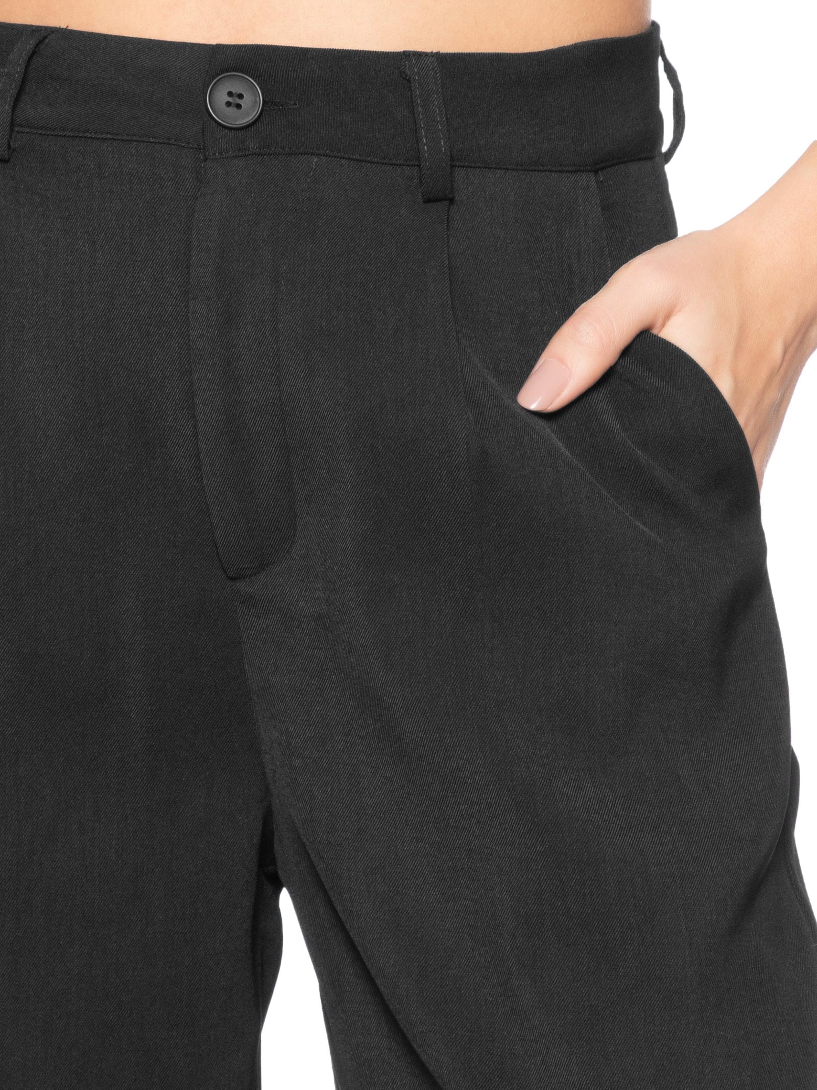 Calça Feminina Alfaiataria Preto Market 33