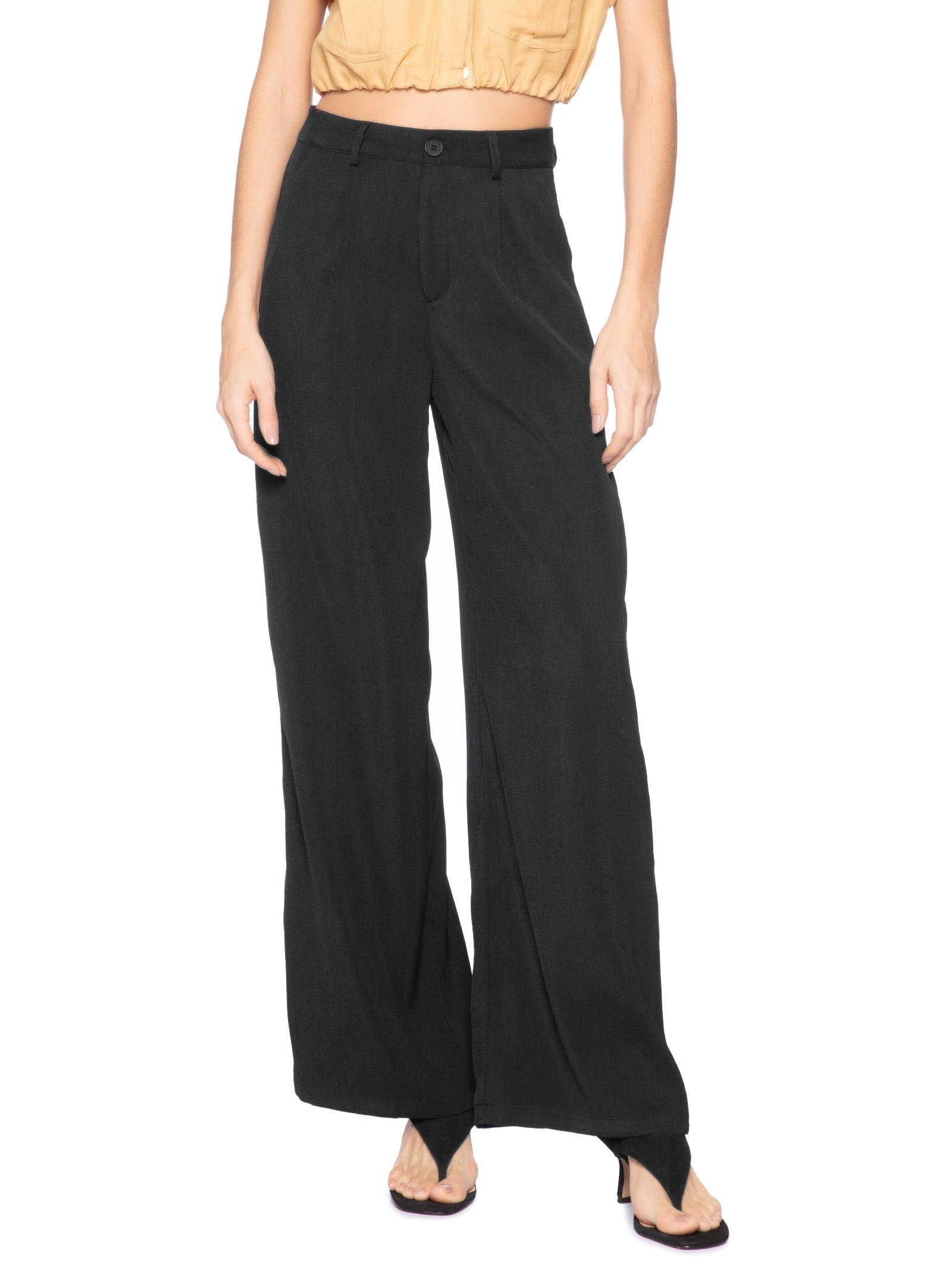 Calça Feminina Alfaiataria Preto Market 33