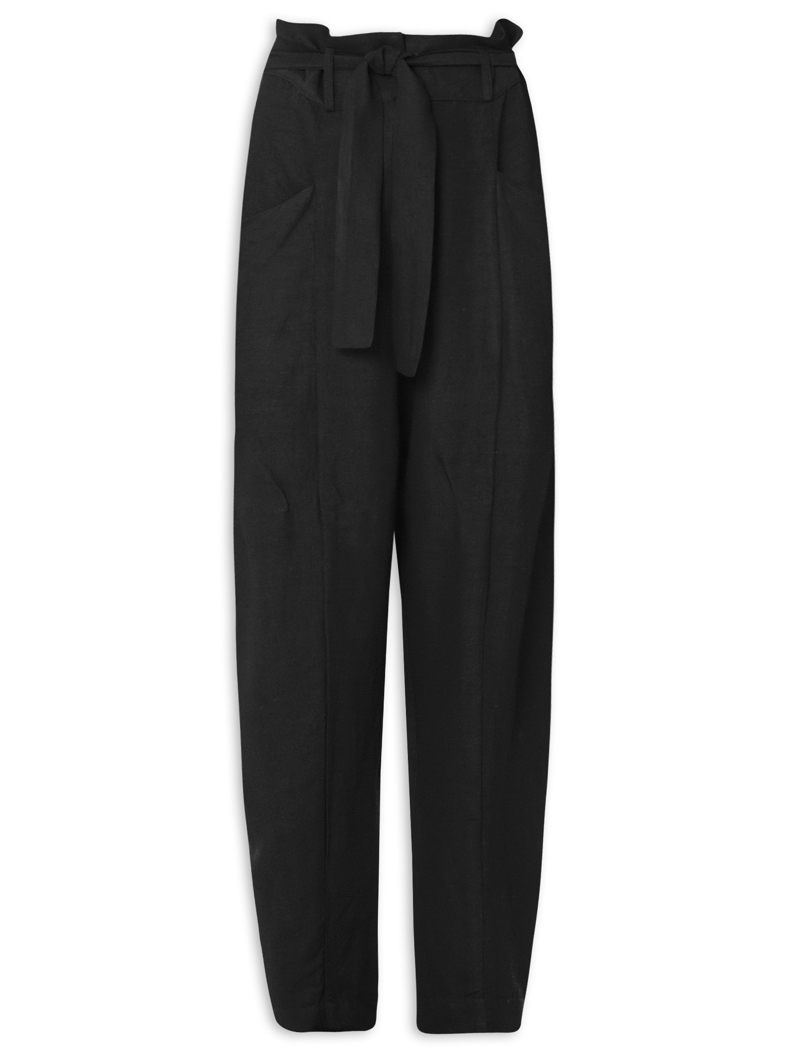 Calça Saruel Preta Osklen Calça Feminina Alfaiataria Saruel Preto