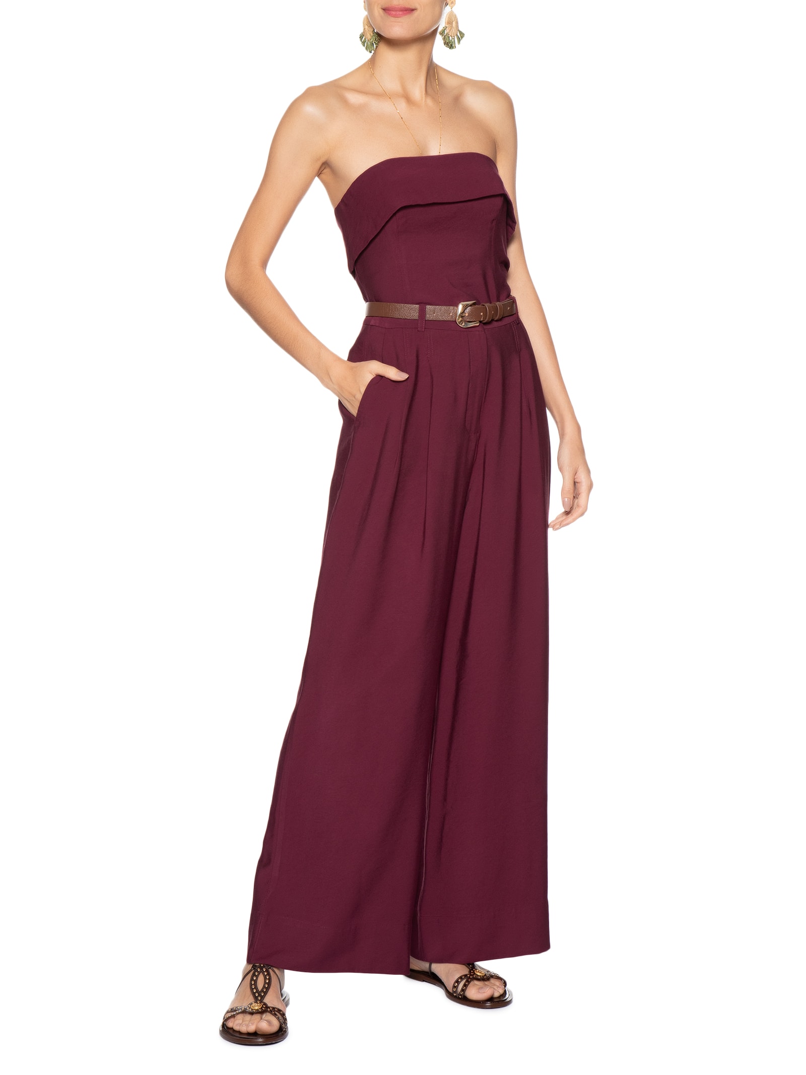 Calça Feminina Alfaiataria Vermelho Dress To